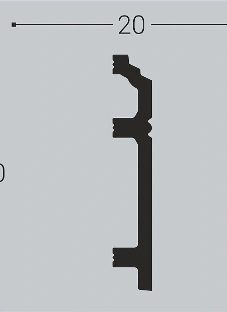 Плинтус напольный Bello Deco XPS П12