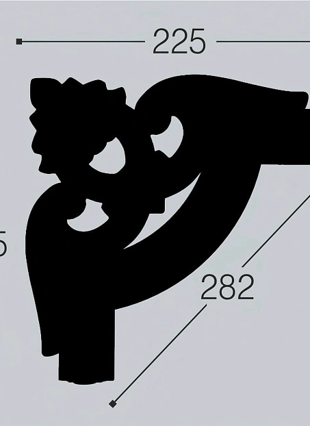 Угол декоративный Bello Deco М12У2