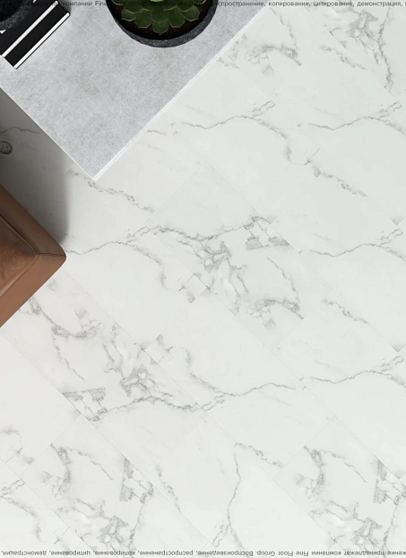 Виниловый ламинат (SPC) Dolce Flooring PIETRA Мрамор Бьянко