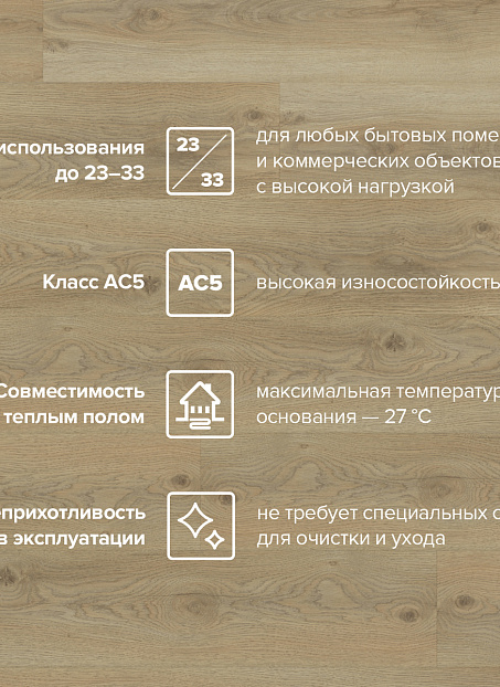 Ламинат Binyl PRO  Дуб Ашленд