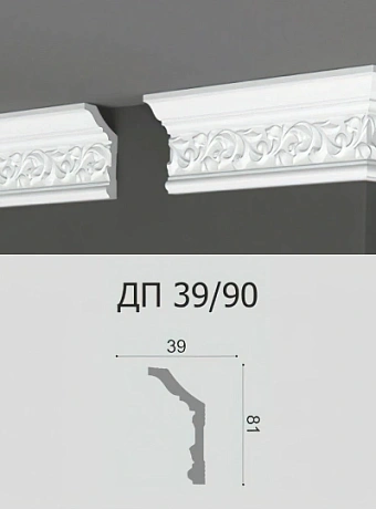 Потолочный плинтус Де-Багет ДП39/90
