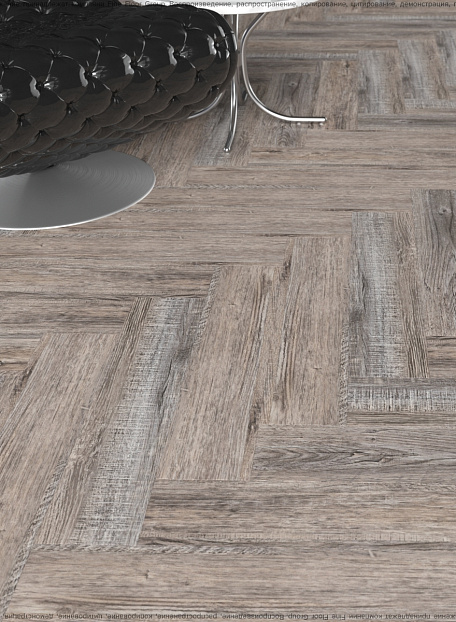 Виниловый ламинат (SPC) CronaFloor HERRINGBONE  Дуб Реймс сторона L/R - 50/50