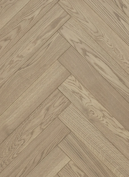 Инженерная доска Karelia ЁЛОЧКА (HERRINGBONE) Дуб Сеппия (Oak Seppia) NATUR 1П Масло МАТ>