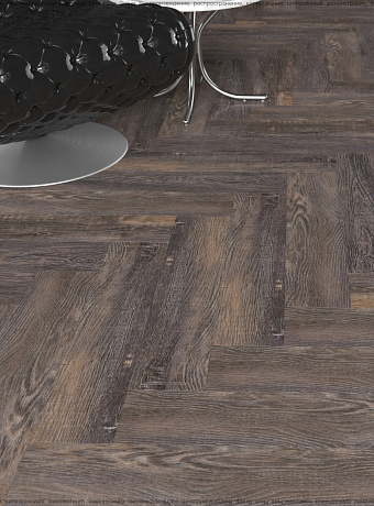 Виниловый ламинат (SPC) CronaFloor HERRINGBONE  Дуб Бордо сторона L/R - 50/50