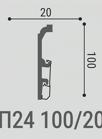 Плинтус напольный Bello Deco XPS ПМ24