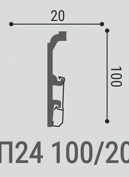 Плинтус напольный Bello Deco XPS ПМ24