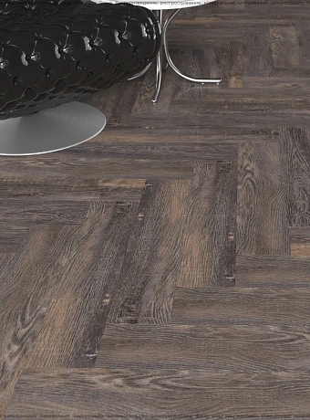 Виниловый ламинат (SPC) CronaFloor HERRINGBONE  Дуб Бордо сторона L/R - 50/50