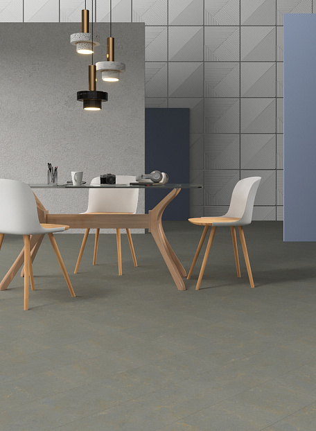 Линолеум модульный Marmoleum MODULAR SLATE Lakeland Shale te3747 шириной  м