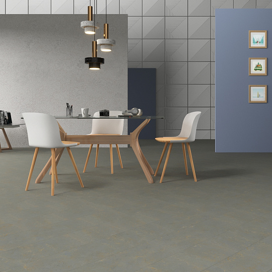 Линолеум модульный Marmoleum MODULAR SLATE Lakeland shale te3747 шириной  м