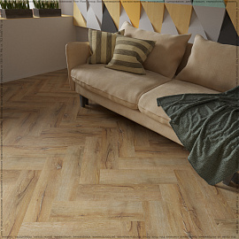 Кварцвиниловая плитка (LVT) Fine Floor FF-RICH Craft Short Plank Дуб Гавана