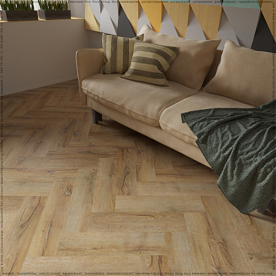 Кварцвиниловая плитка (LVT) Fine Floor FF-RICH Craft Short Plank Дуб Гавана