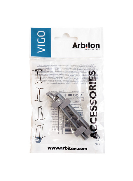 Угол наружный Arbiton VIGO80 Темно-серый 3