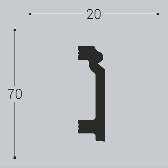 Плинтус напольный Bello Deco XPS П7
