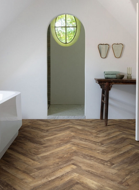 Кварцвиниловая плитка (LVT) Moduleo LAYRED HERRINGBONE  Country Oak 54875