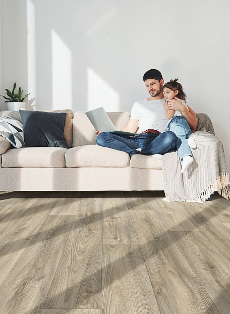 Линолеум рулонный IVC Home PORTO Sheldon Oak W35 шириной 4 м