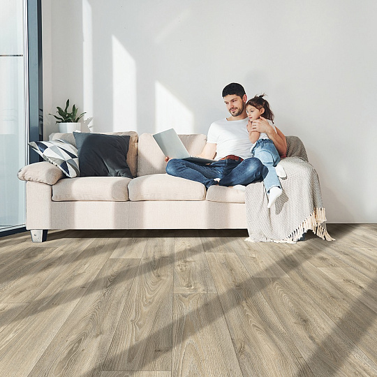 Линолеум рулонный IVC Home PORTO Sheldon oak W35 шириной 3 м