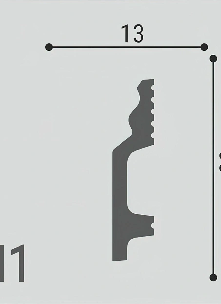 Плинтус напольный Де-Багет XPS Polymer Н1