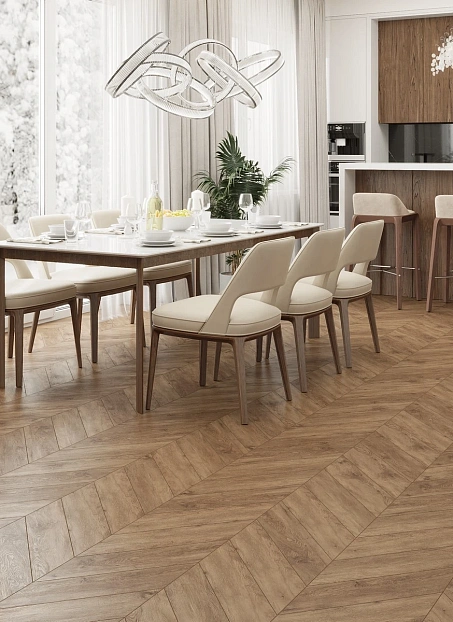 Виниловый ламинат (SPC) Alpine Floor АЛЬПИЙСКИЙ ШЕВРОН (CHEVRON ALPINE) Гевуина>