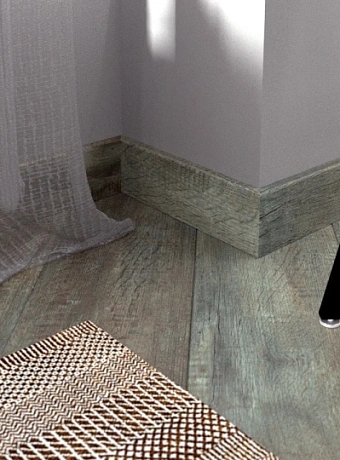 Плинтус МДФ Fine Floor Дуб Этна