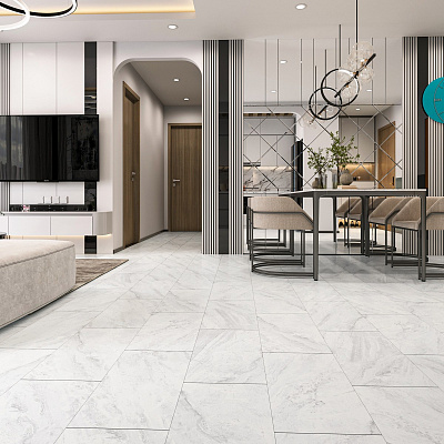 Кварцвиниловая плитка (LVT) Alpine Floor LIGHT STONE  Вердон