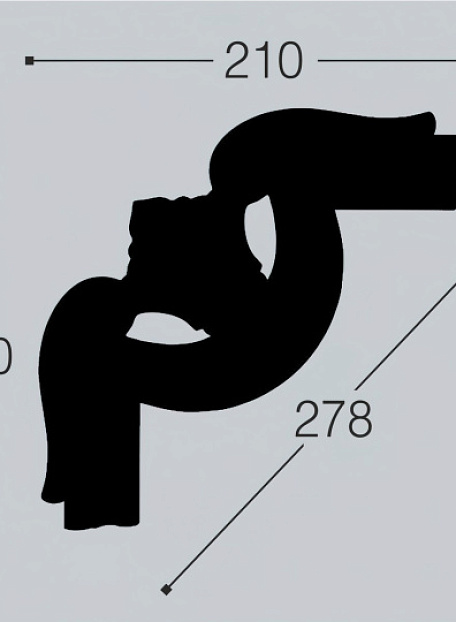 Угол декоративный Bello Deco  М15У2