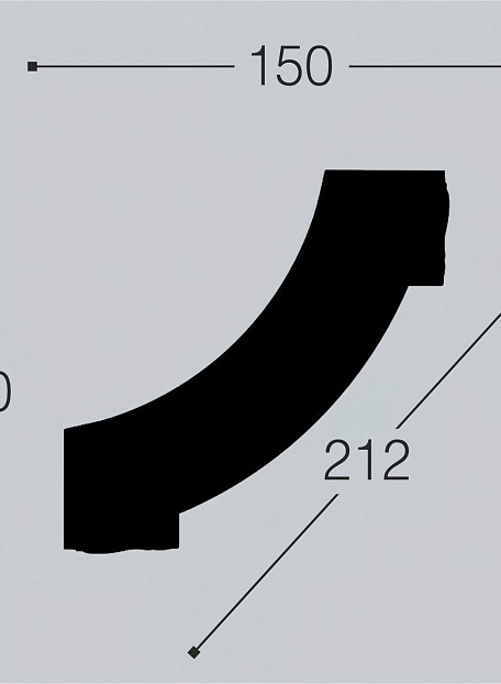 Угол декоративный Bello Deco  М10У1