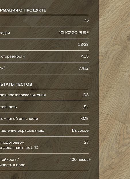 Ламинат Binyl PRO  Дуб Ашленд