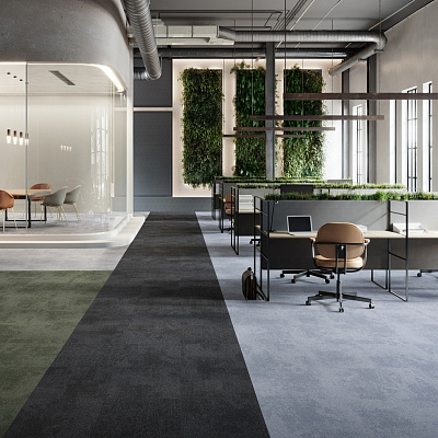 Ковровая плитка IVC Commercial RUDIMENTS Basalt 685