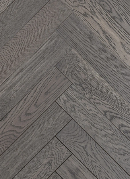 Инженерная доска Karelia ЁЛОЧКА (HERRINGBONE) Дуб Шифон (Oak Chifon) NATUR 1П Масло МАТ>