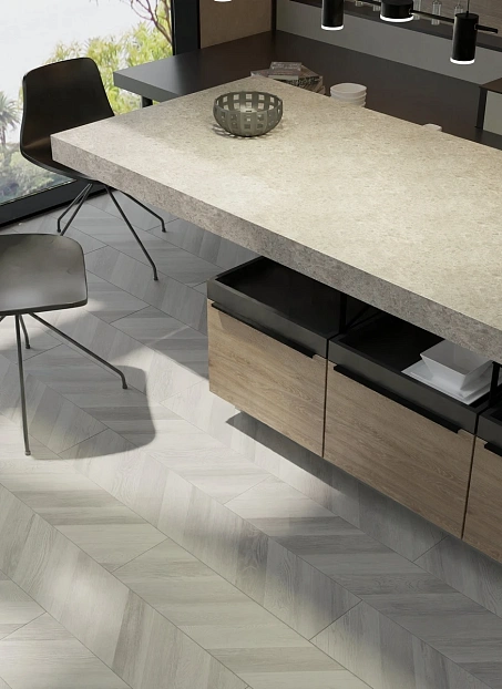 Ламинат Egger PRO Large 8-33 Елка Дуб Кестинкорт Пепел левая