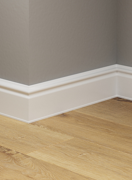 Плинтус напольный Winart АМПИР Белый 001