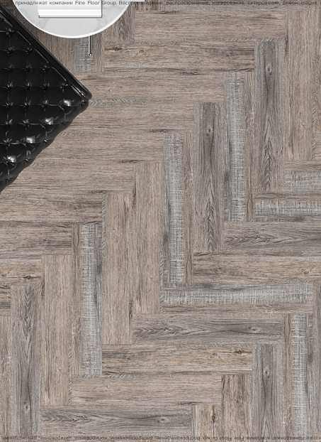Виниловый ламинат (SPC) CronaFloor HERRINGBONE  Дуб Реймс сторона L/R - 50/50