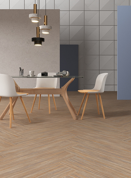 Линолеум модульный Marmoleum MODULAR LINES Compressed Time t5225 шириной  м