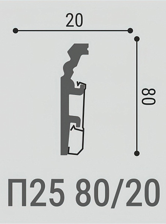 Плинтус напольный Bello Deco XPS ПМ25