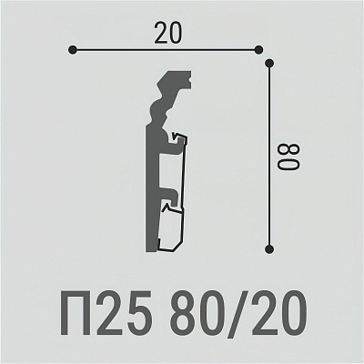 Bello Deco Плинтус напольный XPS П25