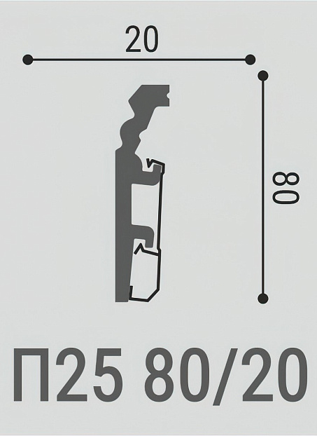 Плинтус напольный Bello Deco XPS ПМ25