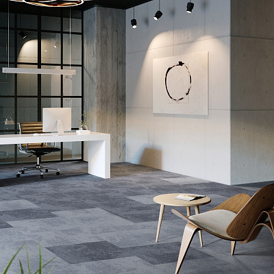 Ковровая плитка IVC Commercial RUDIMENTS Basalt echo 569