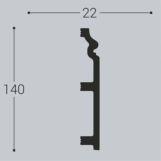 Плинтус напольный Bello Deco XPS П9