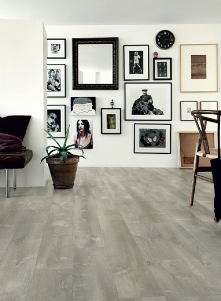 Кварцвиниловая плитка (LVT) Pergo OPTIMUM CLICK  Дуб Речной Серый