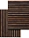 Акустическая панель (Войлок) Cosca Decor СКАНДИ Дуб Барон темный ACU01.13.S25