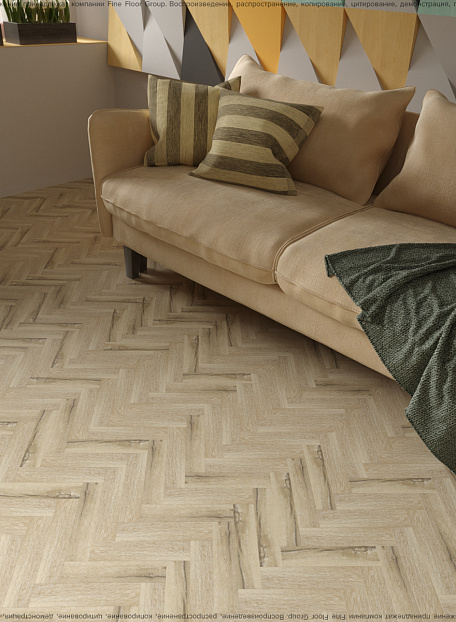 Кварцвиниловая плитка (LVT) Fine Floor FF-RICH Craft Small Plank Дуб Мале