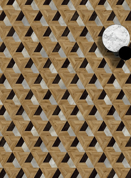 Кварцвиниловая плитка (LVT) Moduleo MOODS  Trapezoid Cloud Ctone 46244BH