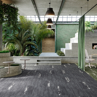 Ковровая плитка IVC Commercial RUDIMENTS Metallic clay 985