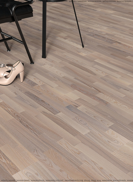 Паркетная доска Karelia POLAR  Ash Vanilla COUNTRY 3S LAC MAT