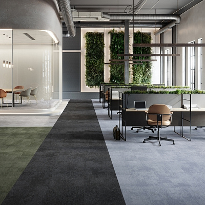 Ковровая плитка IVC Commercial RUDIMENTS Basalt echo 989