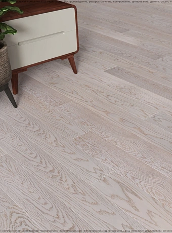 Паркетная доска Karelia ESSENCE Oak Polar White MIX NATUR 1S LAC MAT