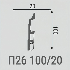 Bello Deco Плинтус напольный XPS П26