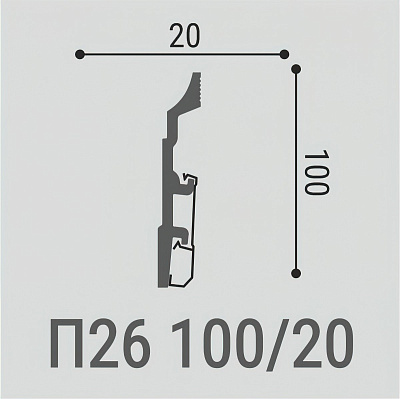 Bello Deco Плинтус напольный XPS П26