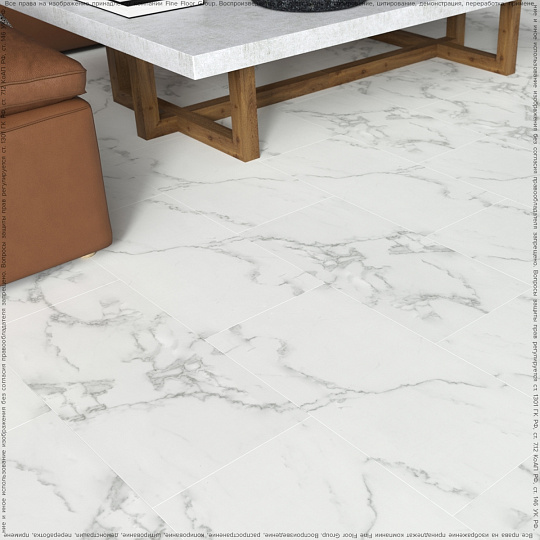 Виниловый ламинат (SPC) Dolce Flooring PIETRA  Мрамор Бьянко