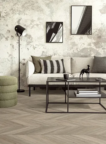 Виниловый ламинат (SPC) Aberhof CHEVRON Oak Marne сторона L/R - 50/50